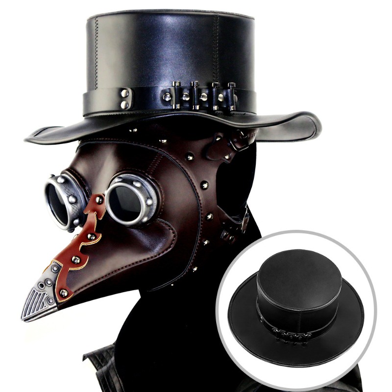 PU Leather Plague Doctor Mask  - Disposable Surgical Mask review and price