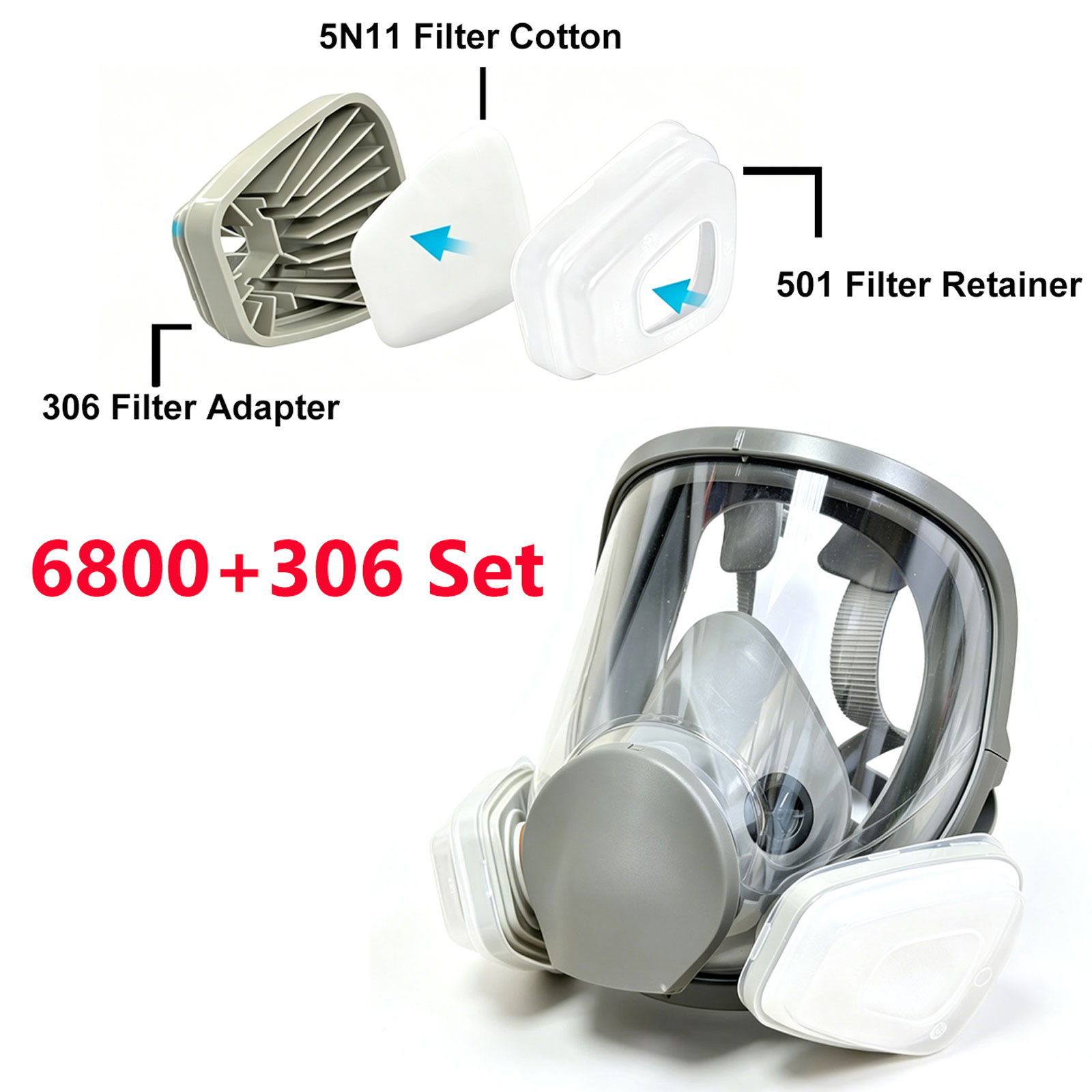 6800 Full Face Respirator with - Dust Mask Construction review and price